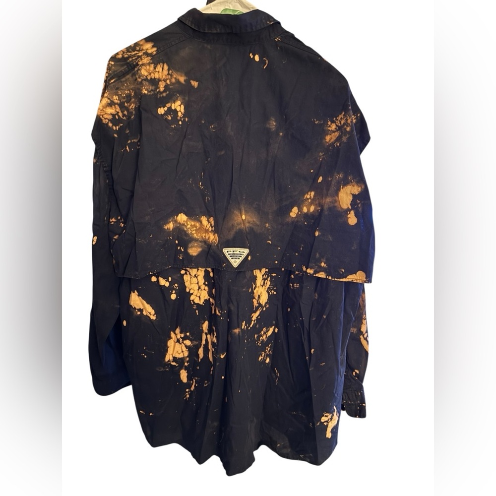 Columbia Sportswear Company PFG Black and Orange Splatter Shirt - Picture 3 of 15